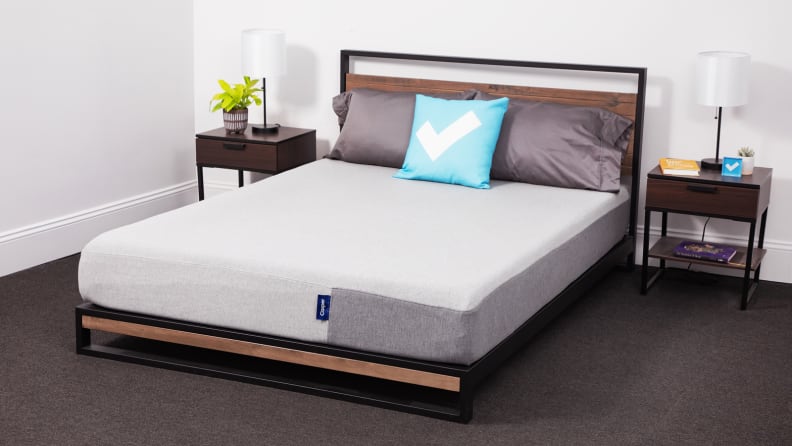The Casper mattress in a bedroom between two nightstands