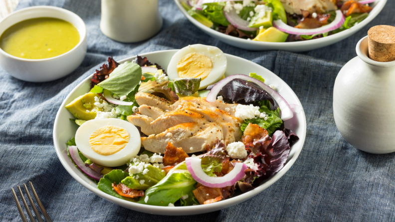 Chicken salad with green goddess dressing