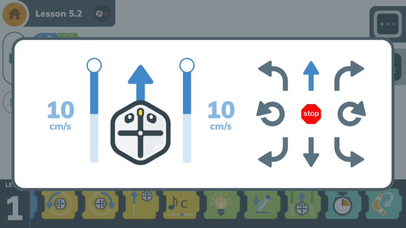 You can customize the speed of each of Root's wheels.