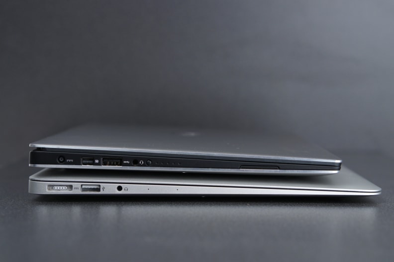 The minimal ports on the XPS 13 are typical fair for an ultrabook.