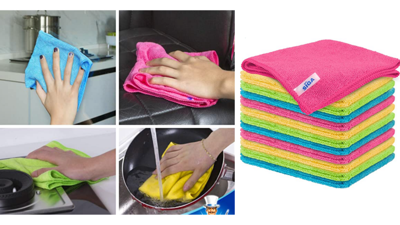 Soft cleaning cloths.