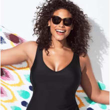 Product image of Sarong Front One-Piece Swimsuit