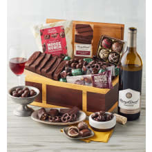 Product image of Harry & David Chest of Chocolates with Wine
