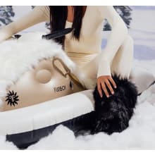 Product image of Funboy Faux Fur Champagne Snowmobile Sled