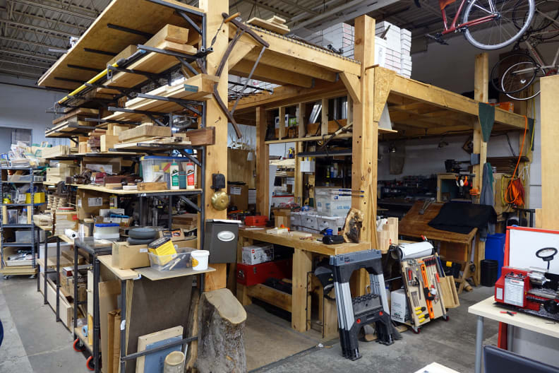 Typical studio space at Artisan's Asylum