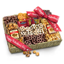 Product image of A Gift Inside Valentine's Day Chocolate Caramel and Crunch Grand Gift Basket