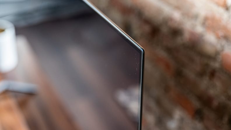 A close-up of the LG A1's ultra-thin OLED panel