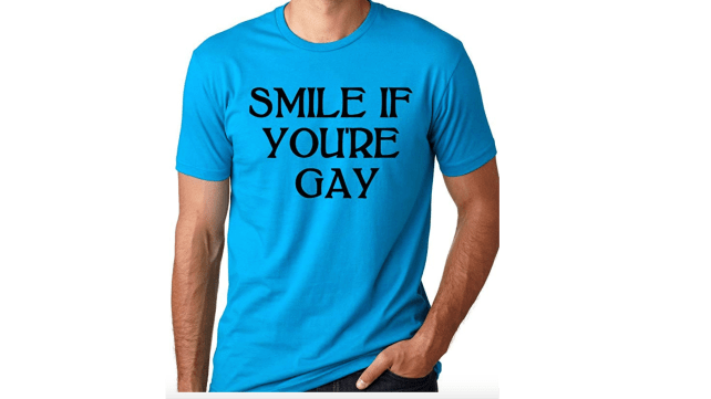 Think Out Loud Apparel "Smile If You're Gay" Shirt