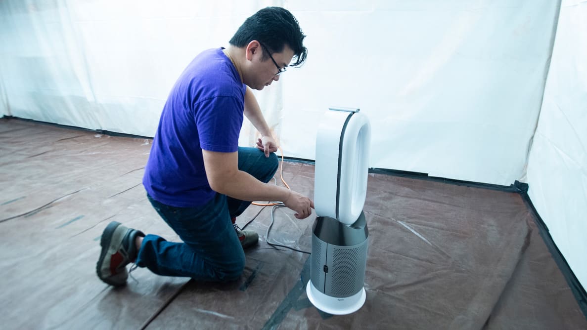 戴森空气净化器与高效空气过滤器的测试