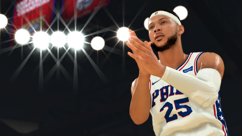 Screenshot from the NBA2K20 game