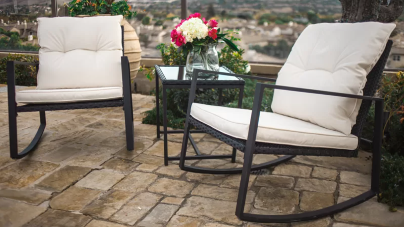 Rosalind Wheeler Kinzie Outdoor 3 Piece Bistro Set