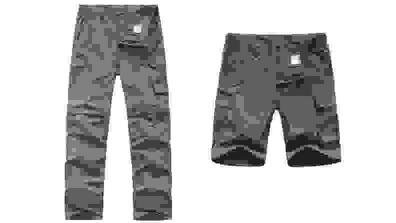 Convertible pants in long and short.