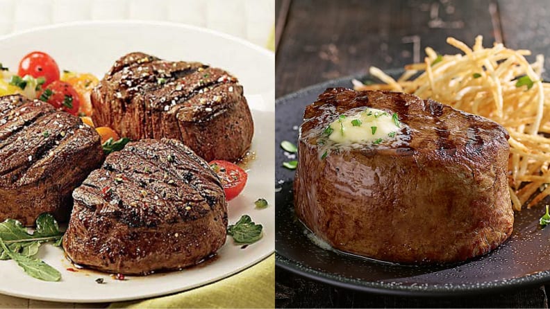 filet mignon steaks on a plate