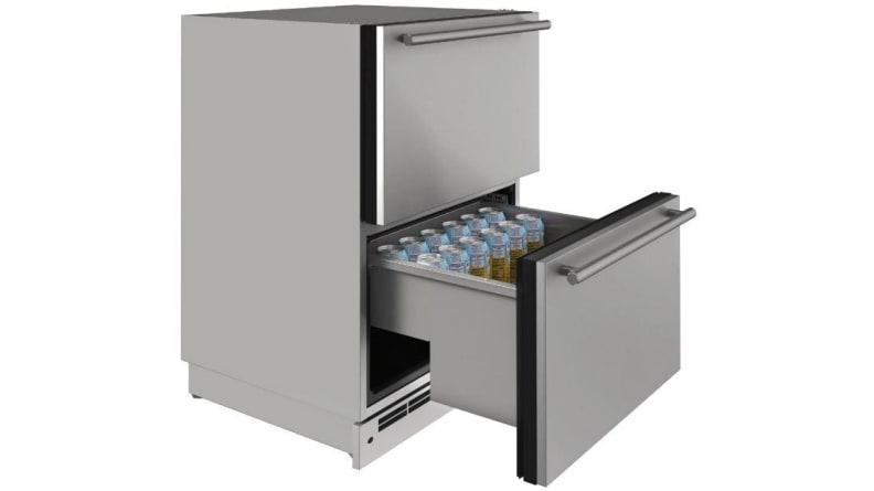 A U-line UODR124SS61A refrigerator