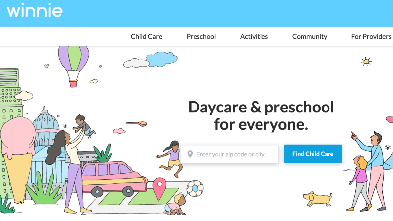 Winnie helps parents find licensed daycares and preschools.