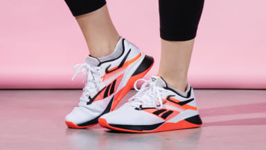 Close up of Reebok Nano X4 shoes.