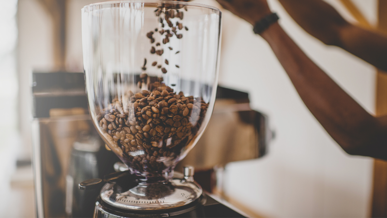 Grinding coffee beans right before making the coffee is crucial.