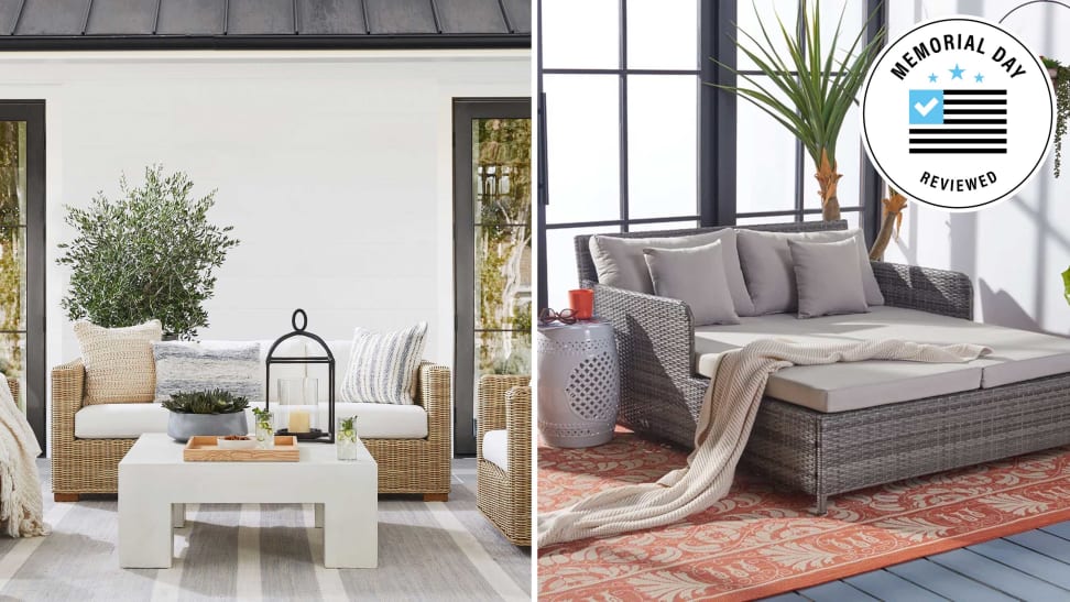 Patio furniture from Wayfair and Pottery Barn