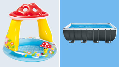 Affordable above-ground pools for every size yard: Intex pools for every backyard and budget.