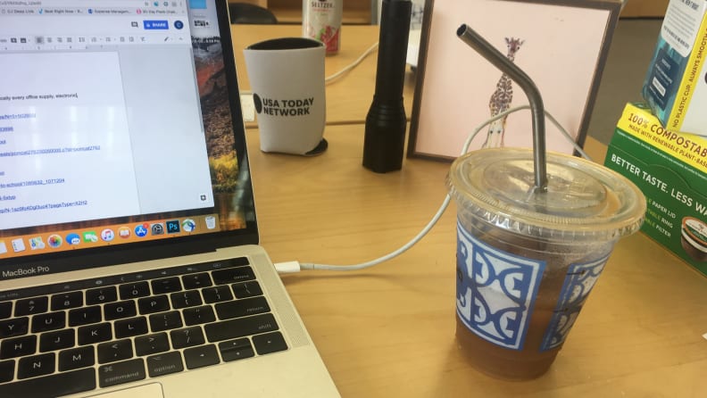 Reusable Straw in the Office