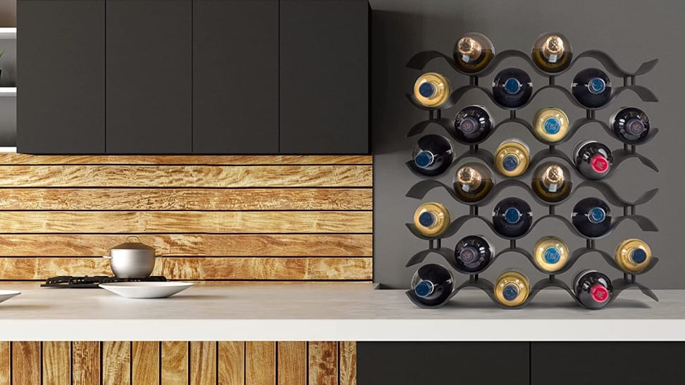 Simple modern wine display rack bar wine cabinet wine bottle rack home  floor-standing customization