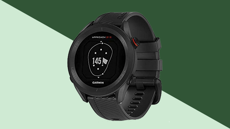 An image of a Garmin S12 smartwatch for golf.