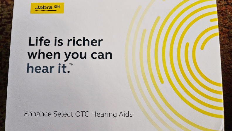 Manual cover for the Jabra Enhance Selct 500. It reads 'life is richer when you can hear it.'