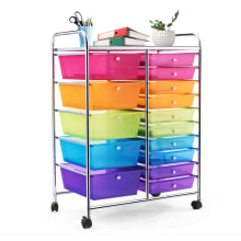 Product image of Costway 15-Drawer Rolling Storage Cart