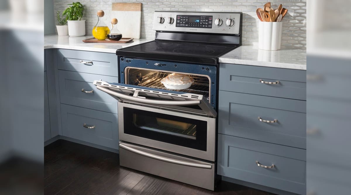Samsung NE59J7850WS Flex Duo Electric Range Review Ovens