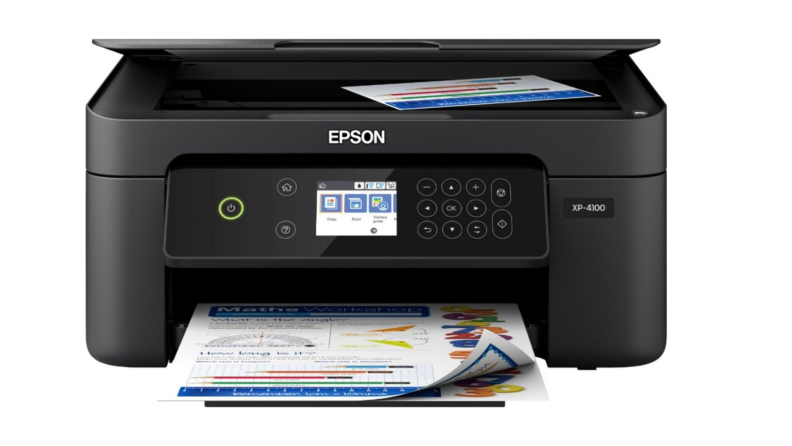 An image of a black Epson printer.