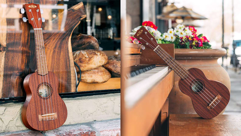 wooden ukulele