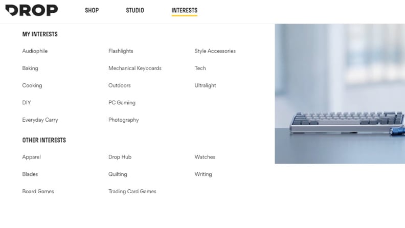 Drop's Interests Page
