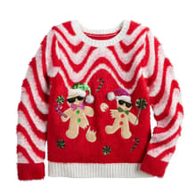 Product image of 33 Degrees Long Sleeve Crewneck Gingerbread Christmas Sweater