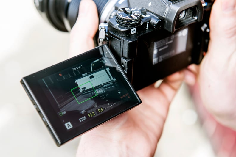 You may or may not care for the new camcorder-style LCD on the E-M5 Mark II, depending on what you use it for.