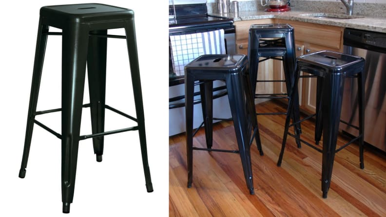 Metal barstool