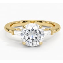 Product image of Moissanite Tapered Baguette Three Stone Lab Diamond Ring