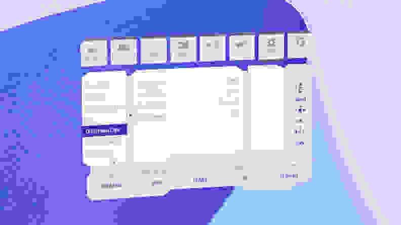 A settings menu for the Evnia 49M2C8900.