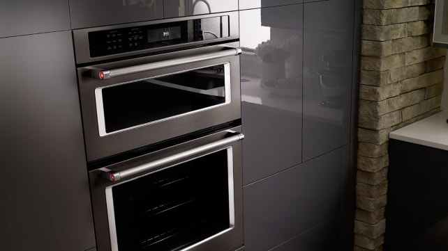 KitchenAid black stainless wall ovens