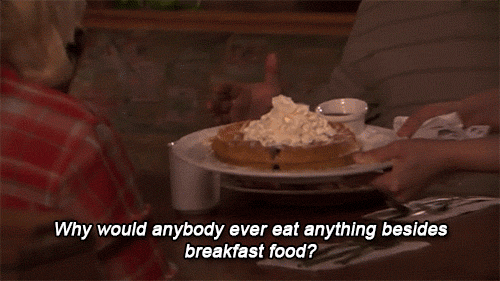 Parks and Rec Breakfast Gif