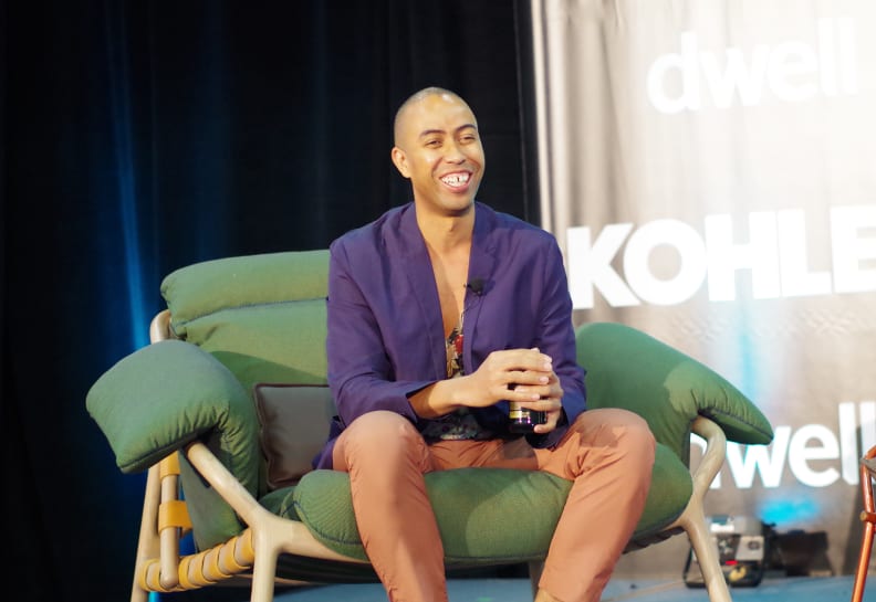Industrial designer Stephen Burks at the Dwell on Design Keynote panel.