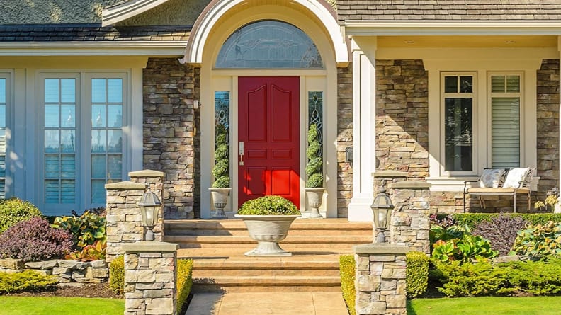 Give your front door a facelift with this quick-drying paint.