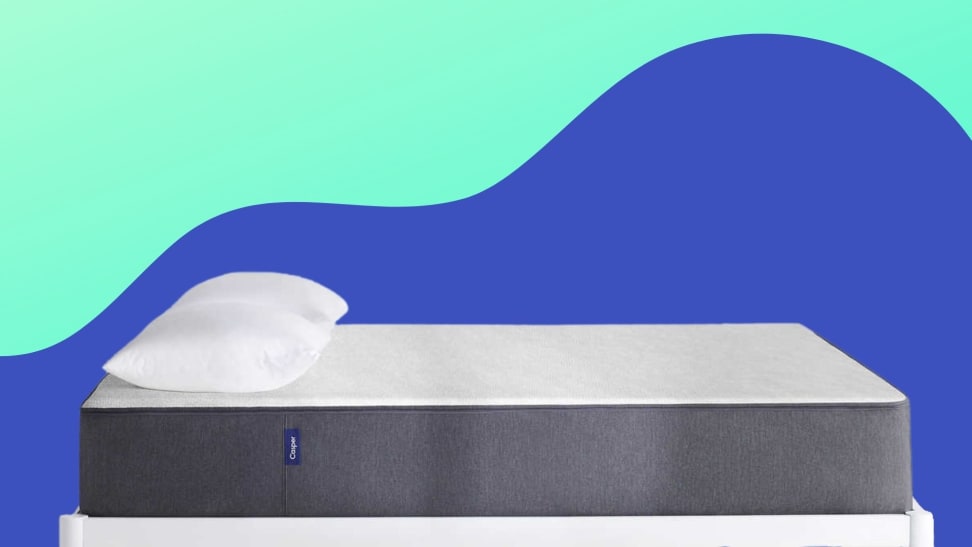 The Casper Select mattress on a illustrated background