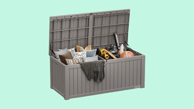 Product image of the East Oak Patio Storage Box.