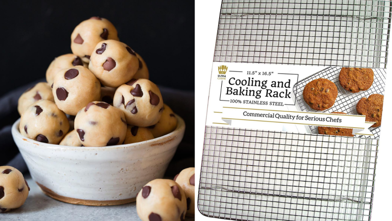 Let your desserts cool off on this top rated cooling rack.