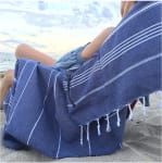 Product image of Aysesa Sandproof Turkish Beach Towel w/Pocket