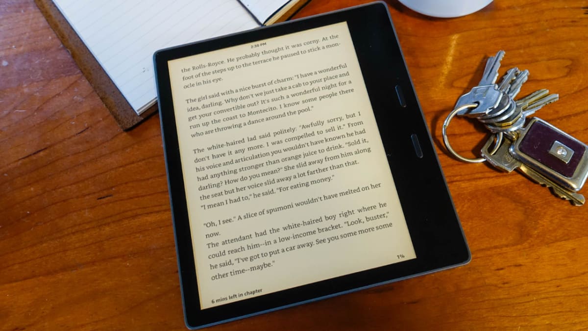s new Kindle Oasis has a color-adjustable front light