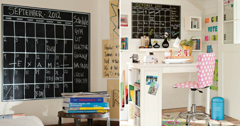 chalkboard calendar