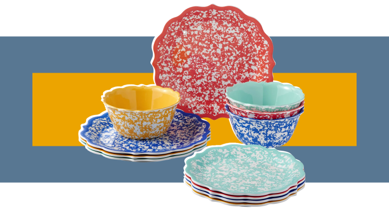 The Pioneer Woman Country Splatter Melamine Dinnerware Set