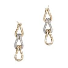 Product image of Surf Link Earrings, Gold, Diamonds