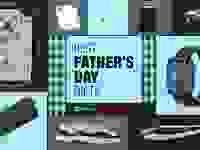 Black and blue graphic images of Father's day gifts that reads, Best Father's Day Gifts